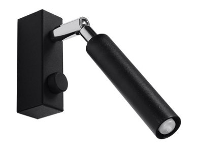 B&Q -  Luminosa Eyetech Single Spotlight Reading Wall Lamp Black G9