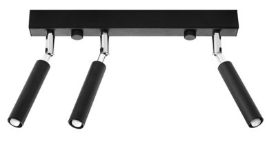 B&Q -  Luminosa Eyetech Straight Bar Flush 3 Light Black G9