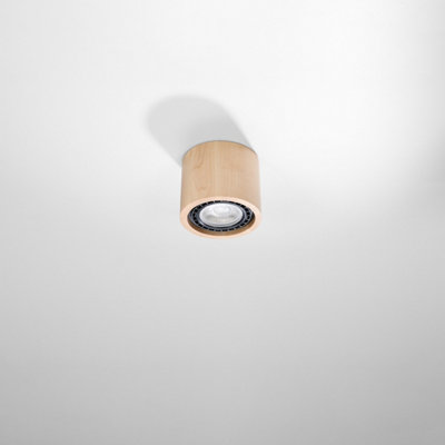Sollux Lighting Basic Wood Natural 1 Light Classic Ceiling Light from B&Q