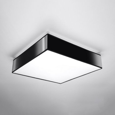 Sollux Lighting Horus Polyvinyl Chloride (Pvc) Black 4 Light Classic Ceiling Light from B&Q