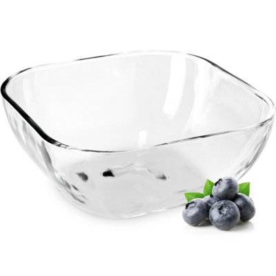 Kadax Glass Bowl 14 Cm, Transparent Serving Dish For Appetisers And Desserts, Timeless Salad Bowl (13.5 Cm, 1 Piece) 14Cm B&Q