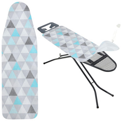KADAX Ironing Board Cover With Drawstring, Practical Ironing Board Cover, Ironing Board Cover For Steam Irons (Triangles S)