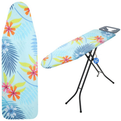 KADAX Ironing Board Cover, Polycotton Ironing Board Cover, Ironing Board Cover For Steam Irons (Blue, 127 X 46 Cm)