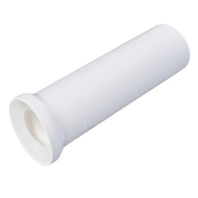 Rawiplast 400mm Long Toilet Waste Pan Connector Straight 110mm Soil Pipe White from B&Q