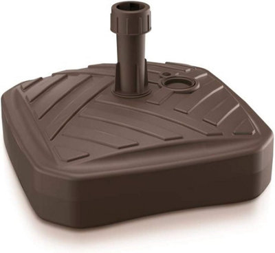 Square Fillable Parasol Base By AgritradeBrown PlasticIdeal For Garden Or Balcony from B&Q