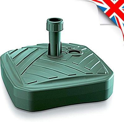 Square Fillable Parasol Base By AgritradeGreen PlasticIdeal For Garden Or Balcony from B&Q