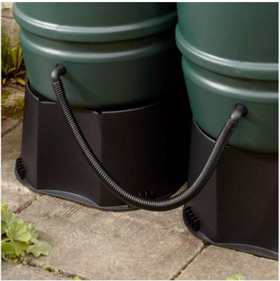 2"(50mm) X 3M Corrugated Flexi Pipe + 2X Water Butt ConnectorsGarden Water TankPond Hose Pipe from B&Q