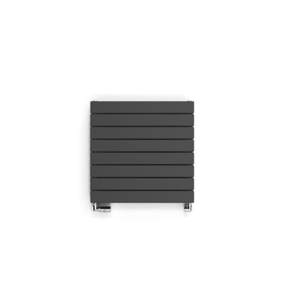 Terma Grey Forte Metallic Hydronic Horizontal Or Vertical Designer 2111Btu Radiator, (W)588Mm X (H)600Mm