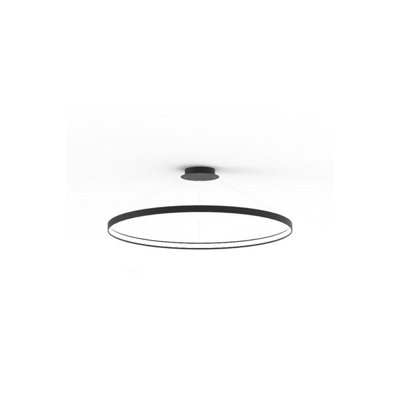 Luminosa Lighting Luminosa Circle Integrated Led Pendant Ceiling LightBlack7820Lm3000K from B&Q