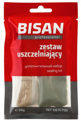Bisan Small Disposable Sealing Set Thread Paste + Linen Flax Plumbers Pipework Sealant from B&Q