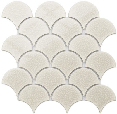 Ilcom Mosaic Tile Sheet In Ceramic On Mesh 29Cm X 28.5CmSandman from B&Q