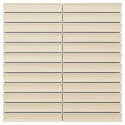 Ilcom Mosaic Tile Sheet In Ceramic On Mesh 29.6Cm X 29.3CmBeige Piano from B&Q