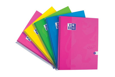  Touch Wirebound Hardback Notebook A4 Assorted (5 Pack) - Image 5