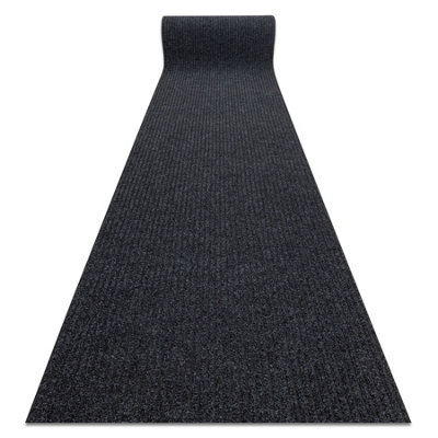 RugsX RunnerDoormat Antislip 2057 OutdoorIndoor Liverpool Anthracite 12 120X100 Cm from B&Q