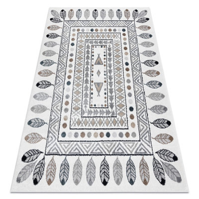 RugsX Carpet Fun Teepee For ChildrenIndianFrame Cream 80X150 Cm from B&Q