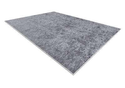 RugsX Miro 52027.802 Washing Carpet Melange Anti-SlipGrey 200X290 Cm from B&Q
