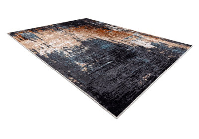 RugsX Miro 51454.802 Washing Carpet Abstraction Anti-SlipNavy Beige 200X290 Cm from B&Q