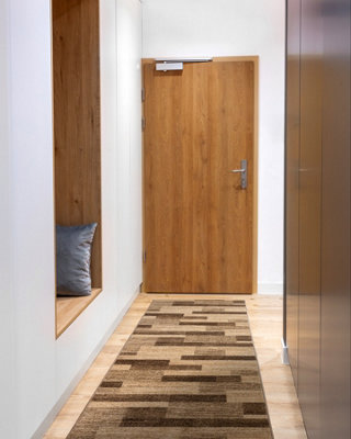 RugsX Runner Karmel Deski Boards Nut 120Cm  120X960 Cm from B&Q