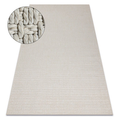 RugsX Carpet Origi 3561 CreamFlat-Woven Sisal String 58X100 Cm from B&Q