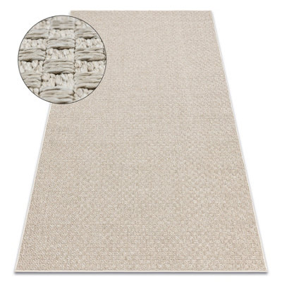 RugsX Carpet Origi 3661 BeigeFlat-Woven Sisal String 155X220 Cm from B&Q