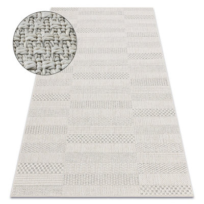 RugsX Carpet Origi 3736 CreamBoards Flat-Woven Sisal String 116X170 Cm from B&Q
