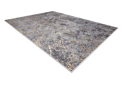 RugsX Miro 11111.2103 Washing Carpet MarbleGlamour Anti-SlipDark Grey /  160X220 Cm from B&Q