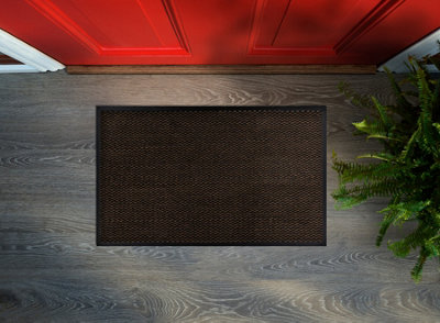 RugsX Doormat Texas 456 AntislipOutdoorIndoorGumBrown  50X80 Cm from B&Q