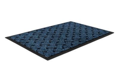RugsX Doormat Antislip Vectra 0800 OutdoorIndoor Blue  50X80 Cm from B&Q