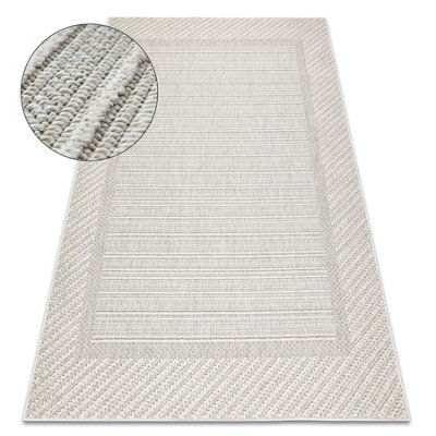 RugsX Carpet Jersey 19261 GreyFrameStructuralLoop Boho  140X190 Cm from B&Q