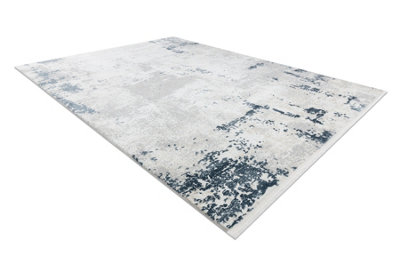 RugsX Modern Carpet Duke 51378 Cream / BlueConcreteStone StructuredVe  140X190 Cm from B&Q