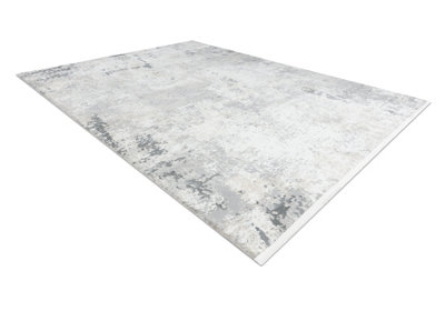 RugsX Modern Carpet Duke 51378 Cream / GreyConcreteStone StructuredVe  240X330 Cm from B&Q