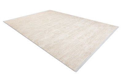 RugsX Modern Carpet Duke 51533 CreamGeometricStructuredVery SoftFri  180X270 Cm from B&Q