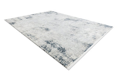 RugsX Modern Carpet Duke 51558 Cream / BlueGeometric Vintage Structured  140X190 Cm from B&Q
