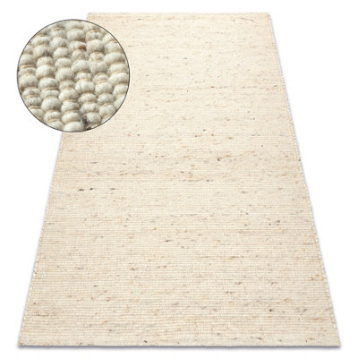 RugsX Nepal 2100 Beige CarpetWoolenDouble-SidedNatural 140X190 Cm from B&Q