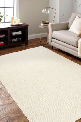 RugsX Nepal 2100 NaturalCreamWoolenDouble-SidedNatural  60X100 Cm from B&Q
