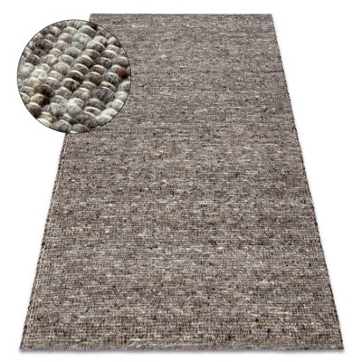 RugsX Nepal 2100 StoneGreyWoolenDouble-SidedNatural 250X300 Cm from B&Q