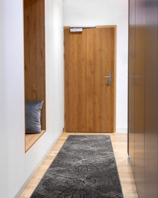B&Q -  Runner Silver Tronko Tree Wood Grey 70Cm  70X180 Cm