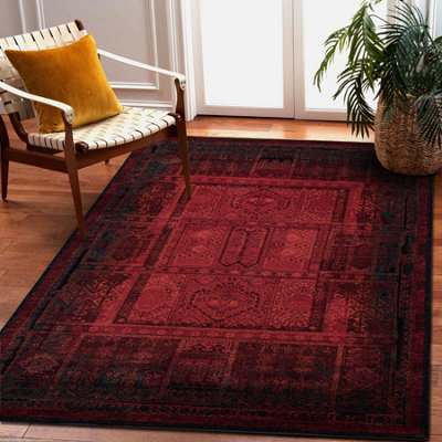 RugsX Wool Carpet Omega Nakbar OrientalRuby 135X200 Cm from B&Q