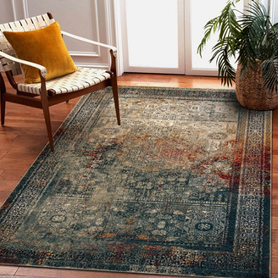 RugsX Wool Carpet Superior Mamluk Oriental Vintage Emerald 300X400 Cm from B&Q