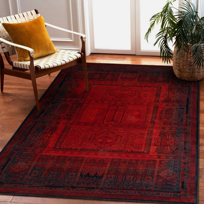 RugsX Wool Carpet Superior Nakbar Premium Oriental Ruby 135X200 Cm from B&Q