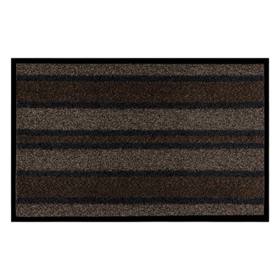 RugsX Doormat Arizona 401 AntislipOutdoorIndoorGumBrown  90X150 Cm from B&Q