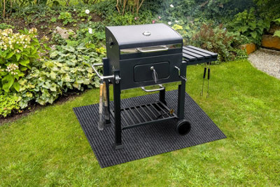 RugsX Protective Grill Mat 2126 For The TerraceOutdoorGrey  100X120 Cm from B&Q