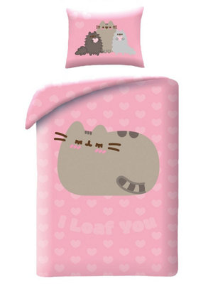 Pusheen I Loaf You Single Duvet Cover And Pillowcase SetEuropean Size from B&Q