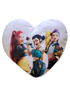  - Kpop Demon Hunters Heart Shaped Filled Cushion
