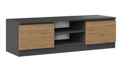 Rtv120 Tv Cabinet Antracite Artisan Oak from B&Q