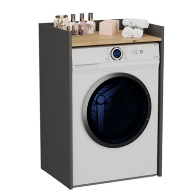 Pola Np Washing Machine Cabinet Anthracite Artisan Oak from B&Q