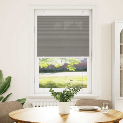Berkfield Pleated Blind Anthracite 80X100 Cm Fabric Width 79.4 Cm Polyester