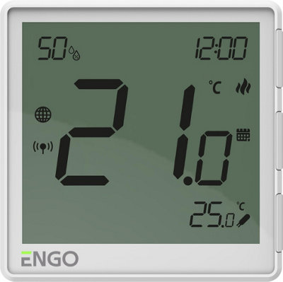 Engo Eone-230W Zigbee Smart Thermostat Wired 230V White from B&Q