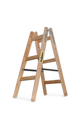 Drabest 2X3 Wooden Household Ladder 150 Kg from B&Q