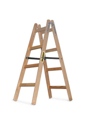 Drabest 2X4 Wooden Household Ladder 150 Kg from B&Q